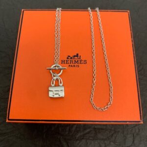 H Silver Necklace